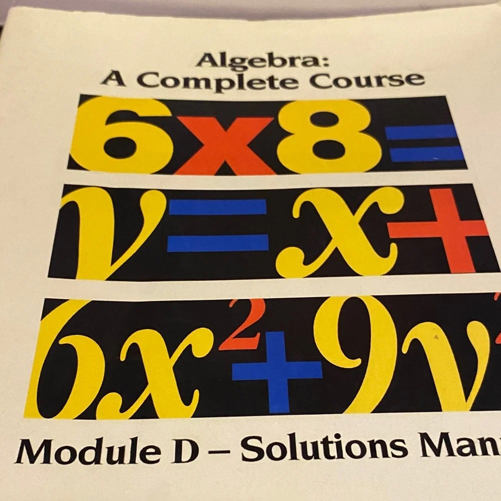 Algebra: A Complete Course Second Edition - Picture 12 of 13